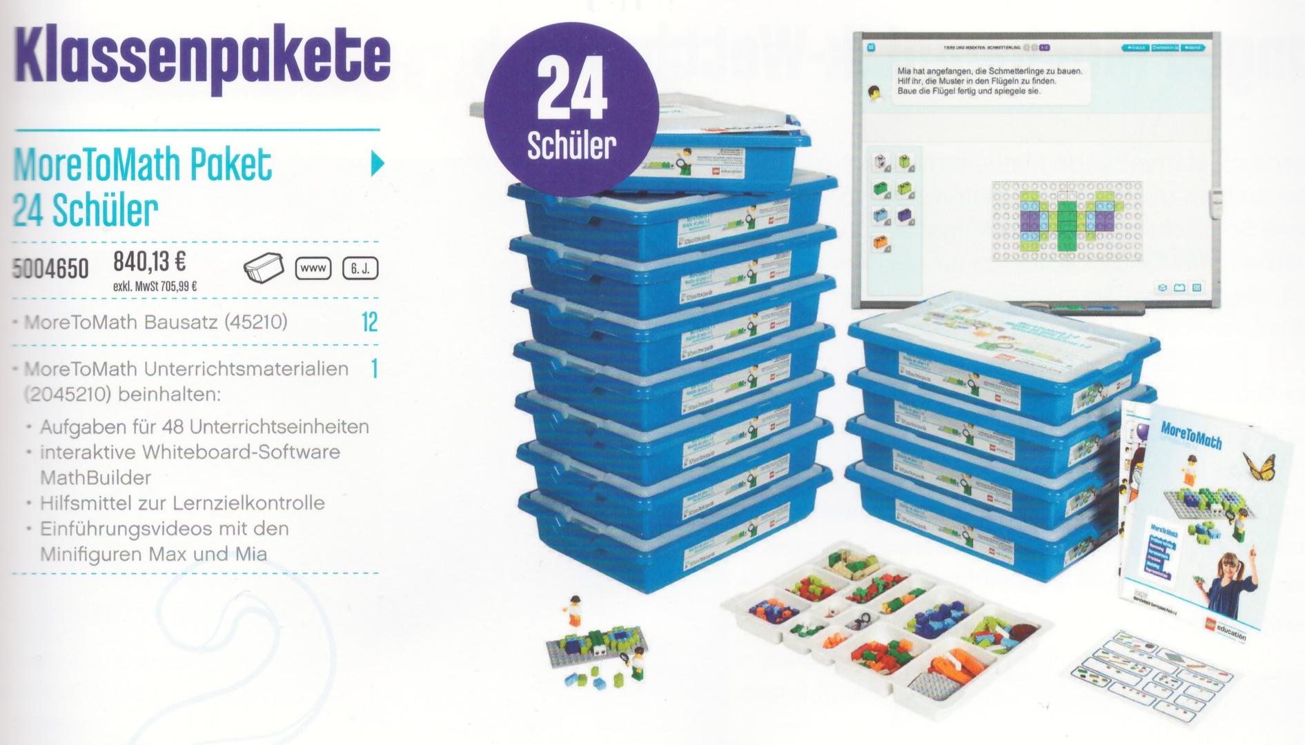 Lego MoreToMath 1-2 Package - 24 Students