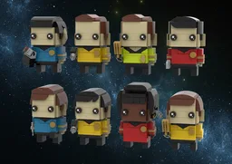 Star Trek The Original Series Brickheadz Bundle