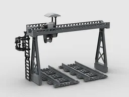 Railway gantry crane overloading crane - Eisenbahn Bockkran Kran Überladekran