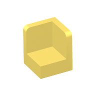 Lego Panel 1 x 1 x 1 Corner / Bright Light Yellow