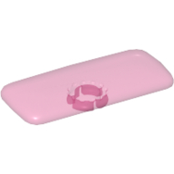 Lego Clikits Icon, Rectangle 3L with Pin / Trans-Dark Pink