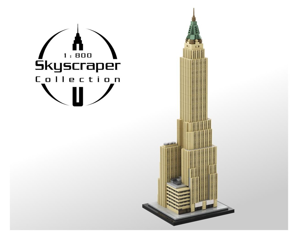 Lego 40 Wall Street 1:800 Scale (Bank of Manhattan Trust Building)