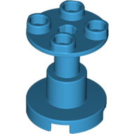 Lego Support Round 2 x 2 x 2 Stand with Reinforced Underside / Dark Azure