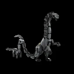 Alamosaurus and baby Paleoaccurate MOC