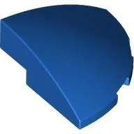 Brick Round Corner, Curved 3 x 3 x 1 Quarter Circle / Blue