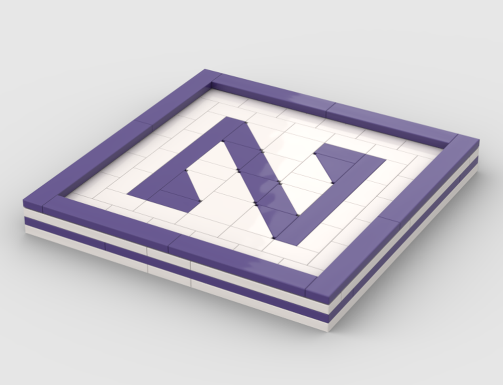Lego Northwestern University Coaster