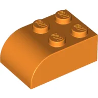 Brick Curved 2 x 3 / Orange