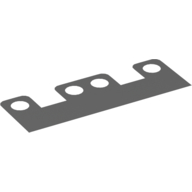 Lego Hipwear Skirt, 4 Holes [10mm] / Dark Bluish Gray