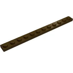 Plate 1 x 12 / Dark Brown