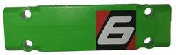 Technic, Panel Plate 3 x 11 x 1 with Number '6' on Black and Red Background Pattern Model Left Side (Sticker) - Set 42039