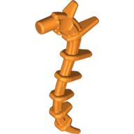 Lego Plant / Creature Body Part, Vine / Tail / Tentacle / Bionicle Spine, Spiky / Orange