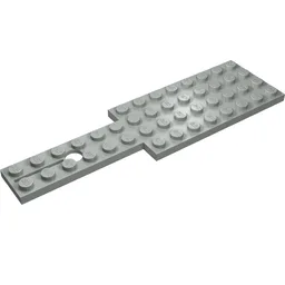 Vehicle Base 4 x 14 for Steering Gear / Light Gray