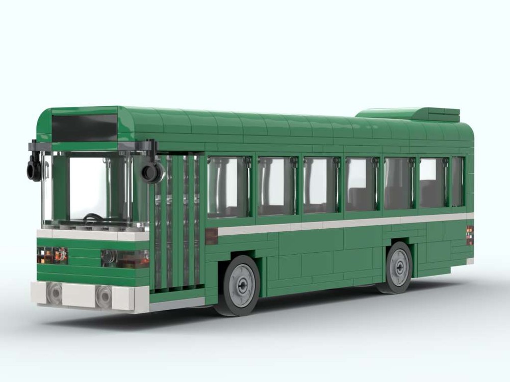 Lego Leyland National British Single Decker Bus - NBC Green
