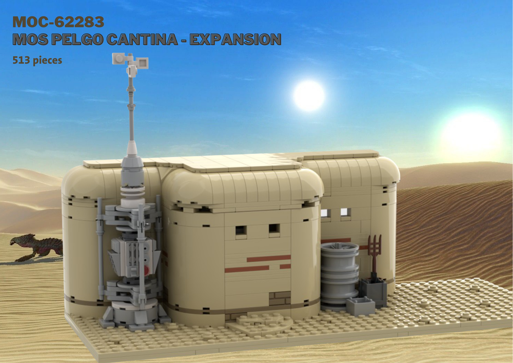 Lego Mos Pelgo Cantina Expansion (expands MOC-62166)