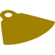 Neckwear Cape with One Top Hole, Cutout at Top / Yellow