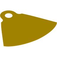Lego Neckwear Cape with One Top Hole, Cutout at Top / Yellow