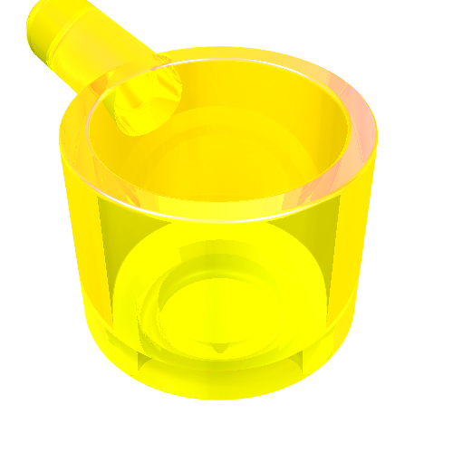Lego Equipment Saucepan / Trans-Neon Green
