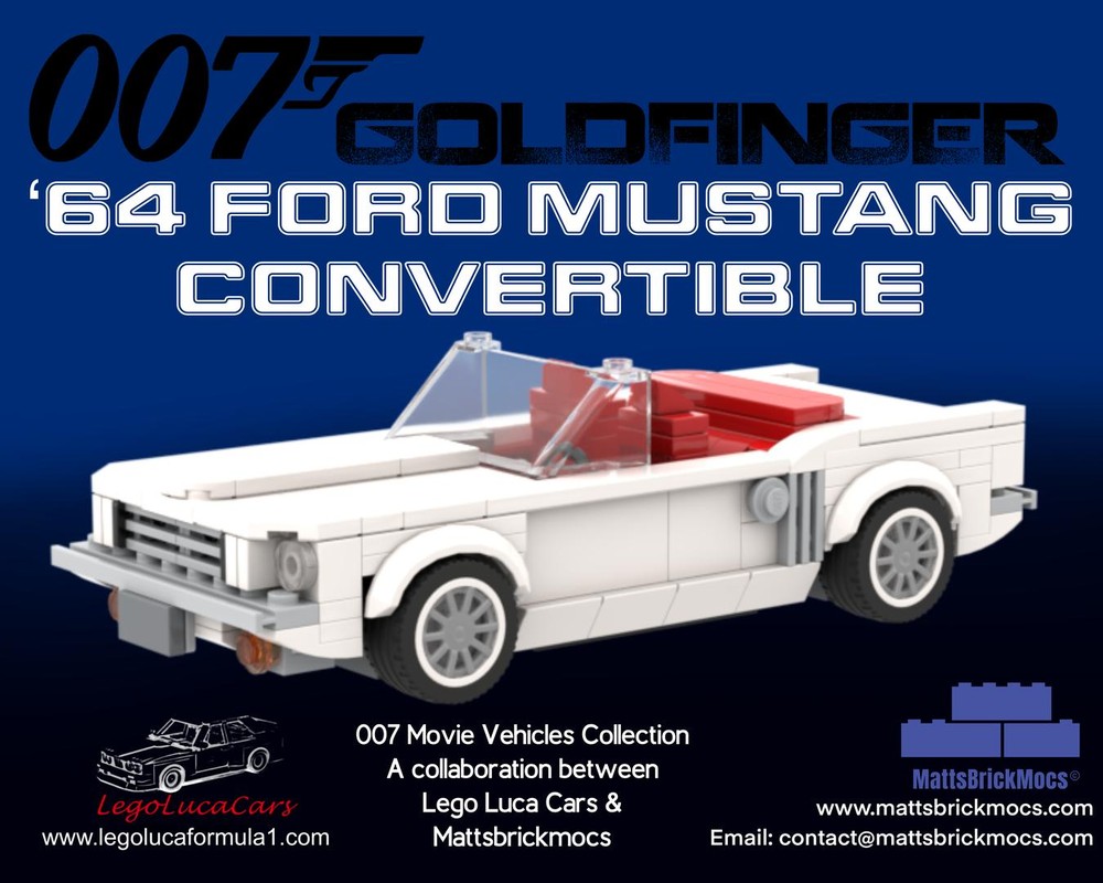Lego 64 Mustang Convertible from 007 Goldfinger