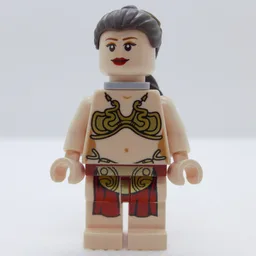 Princess Leia, Slave Outfit, White Pupils, Neck Bracket