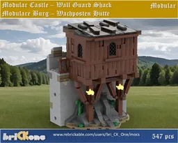 Modular Castle Wall Guard Shack - Wachposten Hütte