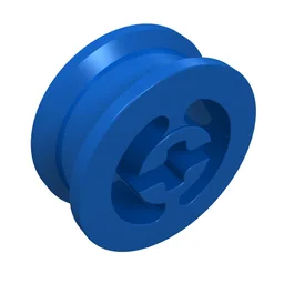 Wheel with Split Axle hole / Blue