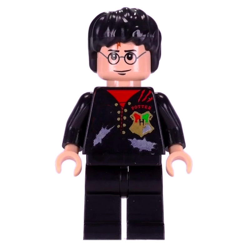 Lego Harry Potter, Tournament Uniform Tattered Black Jacket with Hogwarts Crest
