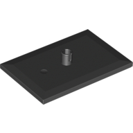 Lego Tile Special 6 x 4 with Beveled Edges and 5mm Pin (Train Bogie Plate)