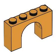 Brick Arch 1 x 4 x 2 / Medium Orange