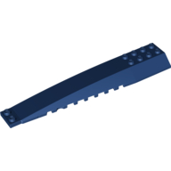 Lego Brick Wedged, Curved 16 x 4 Triple with Inner Ridges / Dark Blue