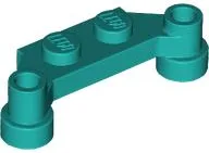 Plate Special 1 x 4 Offset with Bar Holes