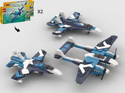 American 3-in-1 Alternate Builds Bundle - 2 x 31160 Race Plane