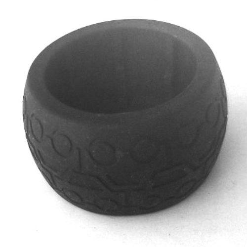 Lego Duplo Toolo Tyre with Cars Tread Design / Black