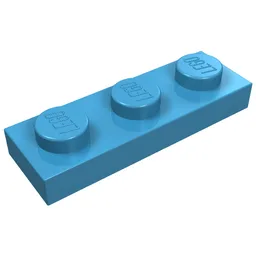Plate 1 x 3 / Maersk Blue