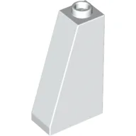 Brick Sloped 75° 2 x 1 x 3 with Hollow Stud / White
