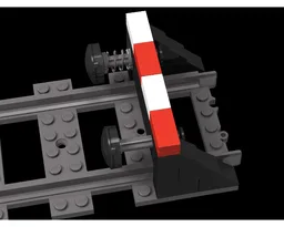 Rail buffer with shock absorber