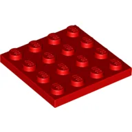 Plate 4 x 4 / Red