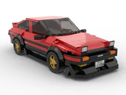 Toyota AE86 GT-Apex in red