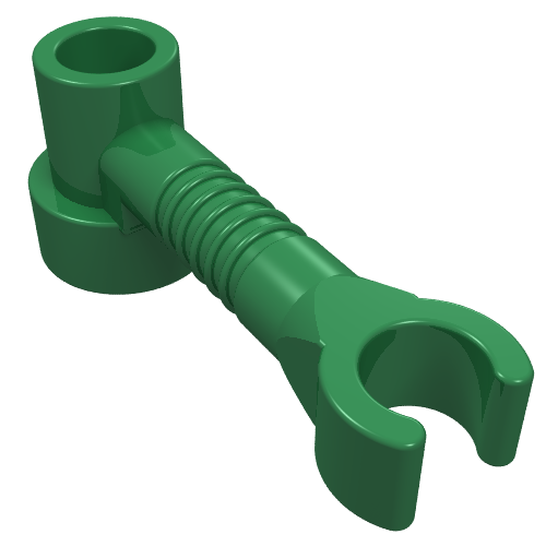 Lego Bar 1 x 3 [Clip / Anti-Stud] / Green
