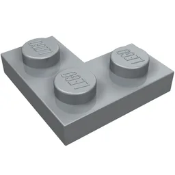 Plate 2 x 2 Corner / Pearl Light Gray