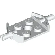 Plate Special 2 x 2 with Wheels Holder Wide / White