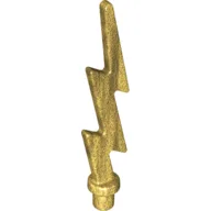 Wave / Lightning Angular, Single / Pearl Gold