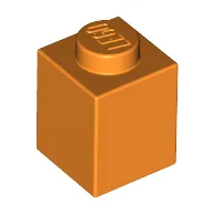 Brick 1 x 1 / Orange
