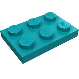 Plate 2 x 3 / Dark Turquoise