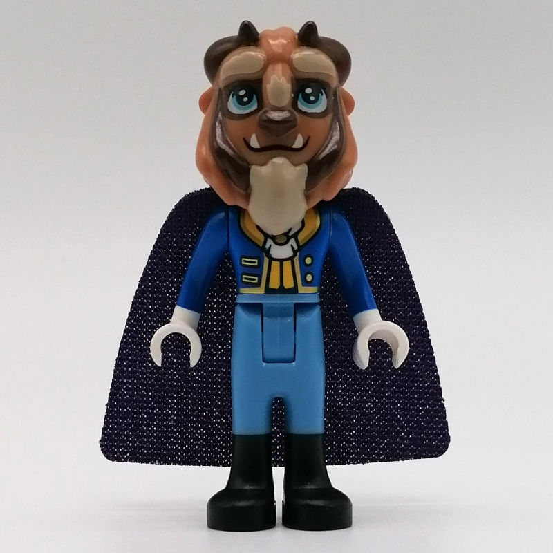 Lego Beast, Medium Blue Legs, Dark Purple Cape, Hair Bow