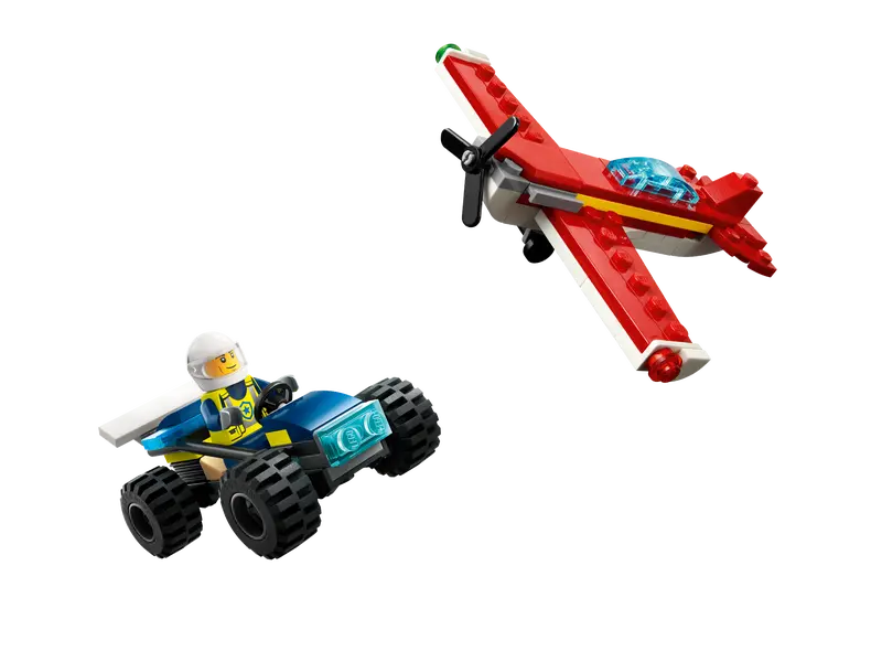 Lego City Police Off-Road Buggy Car and 3in1 Red Plane
