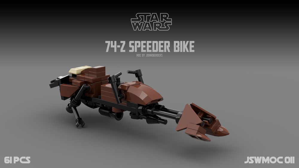 Lego 74-Z Speeder Bike Brown