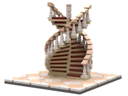 Double-revolution staircase