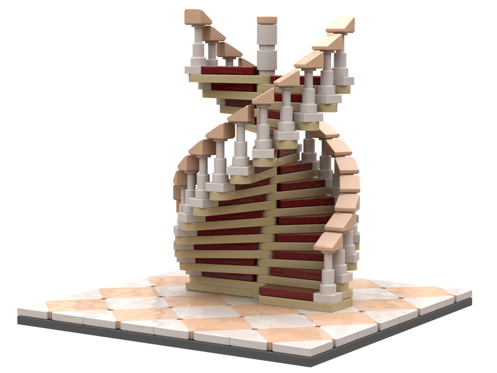 Lego Double-revolution staircase
