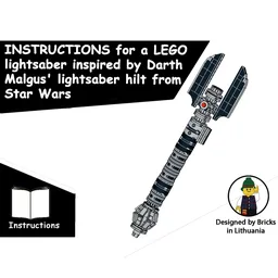 Lego Darth Malgus' lightsaber