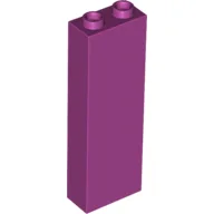 Brick 1 x 2 x 5 with Hollow Studs / Magenta